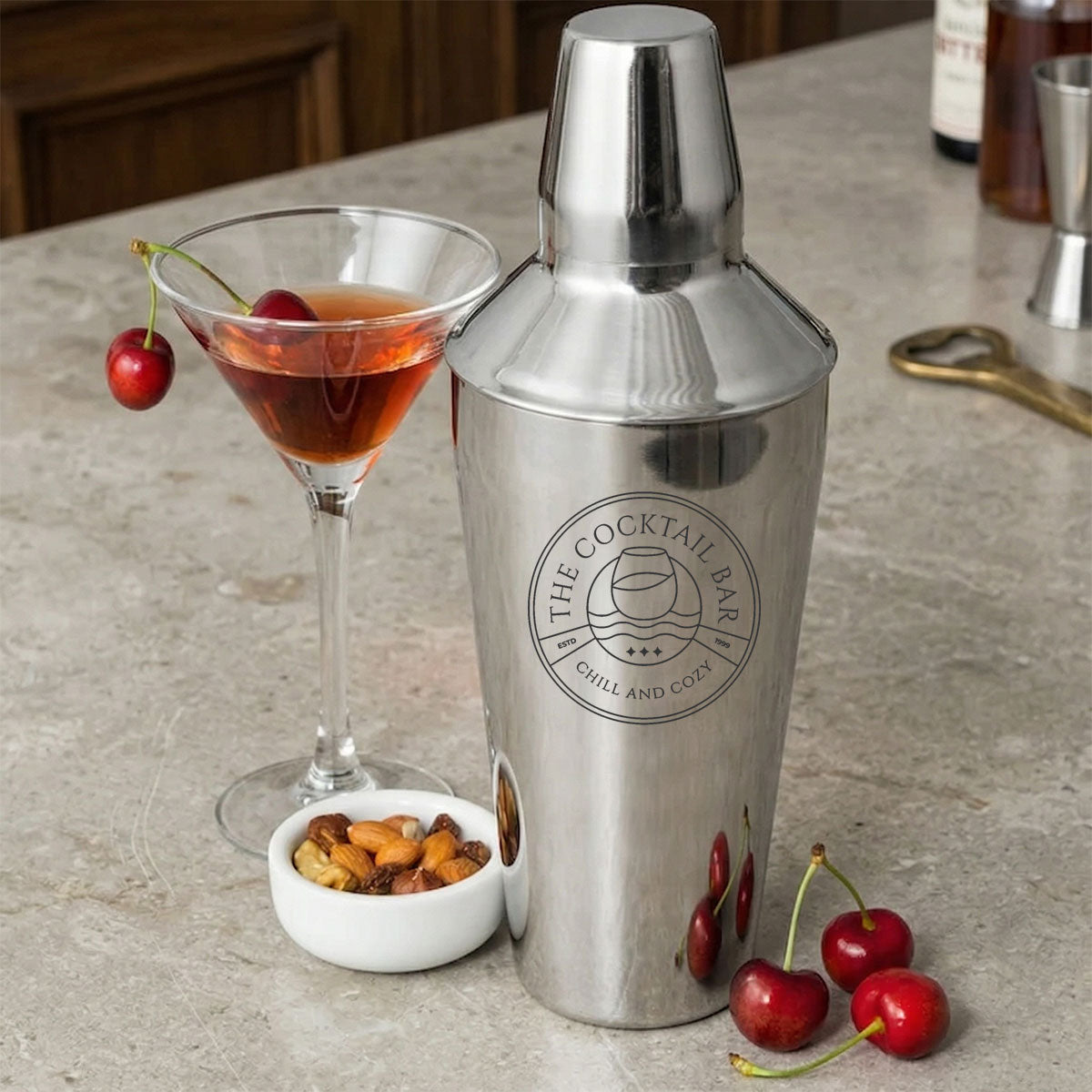 Stainless Steel Manhattan Cocktail Shaker 750ml
