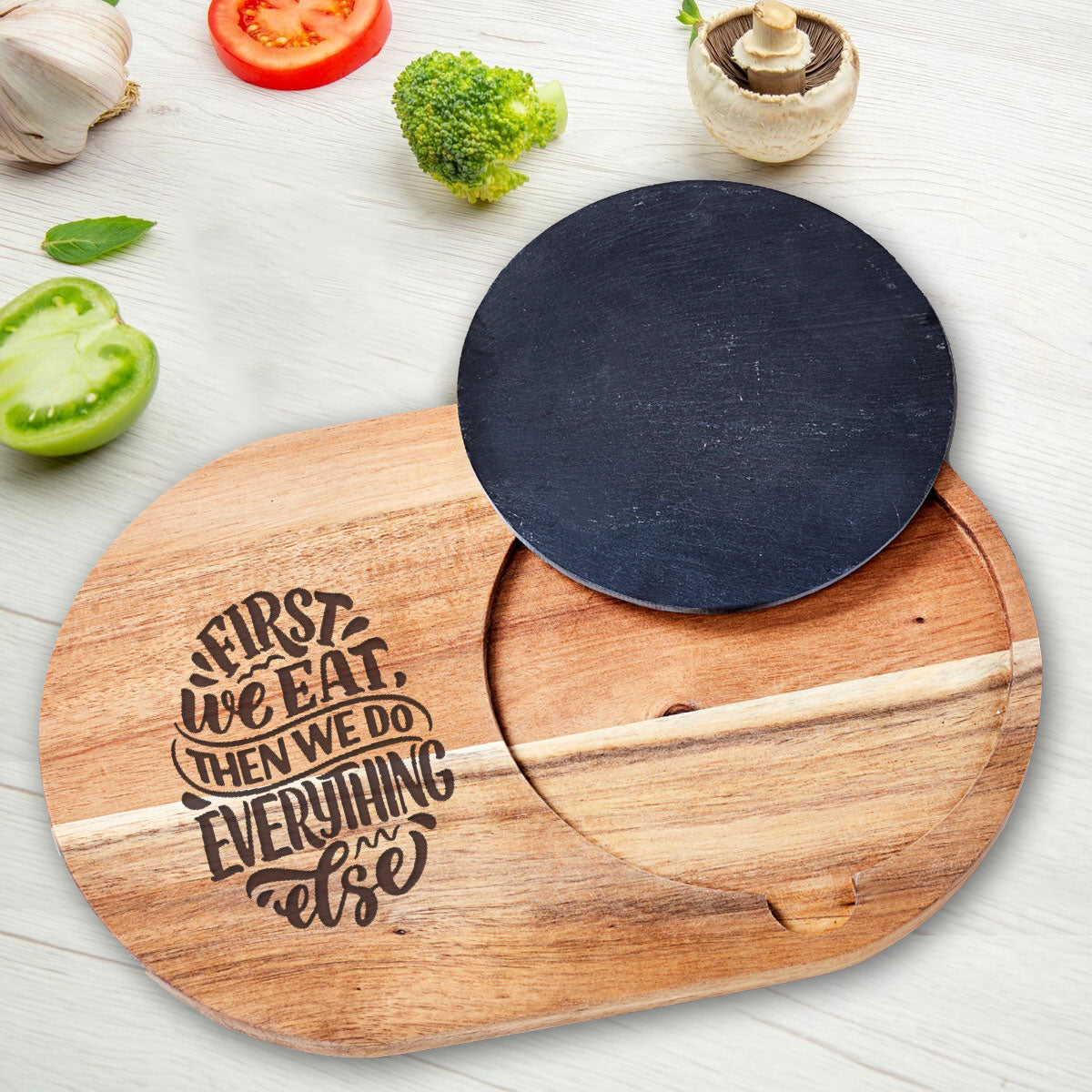 Acacia Wood Serving Board 31 x 21cm