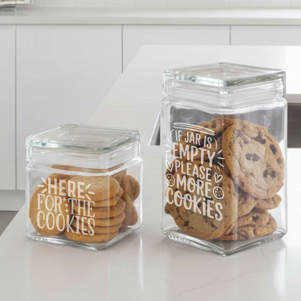 Engraved Personalised Lidded Glass Storage Jar | Storage Jar 