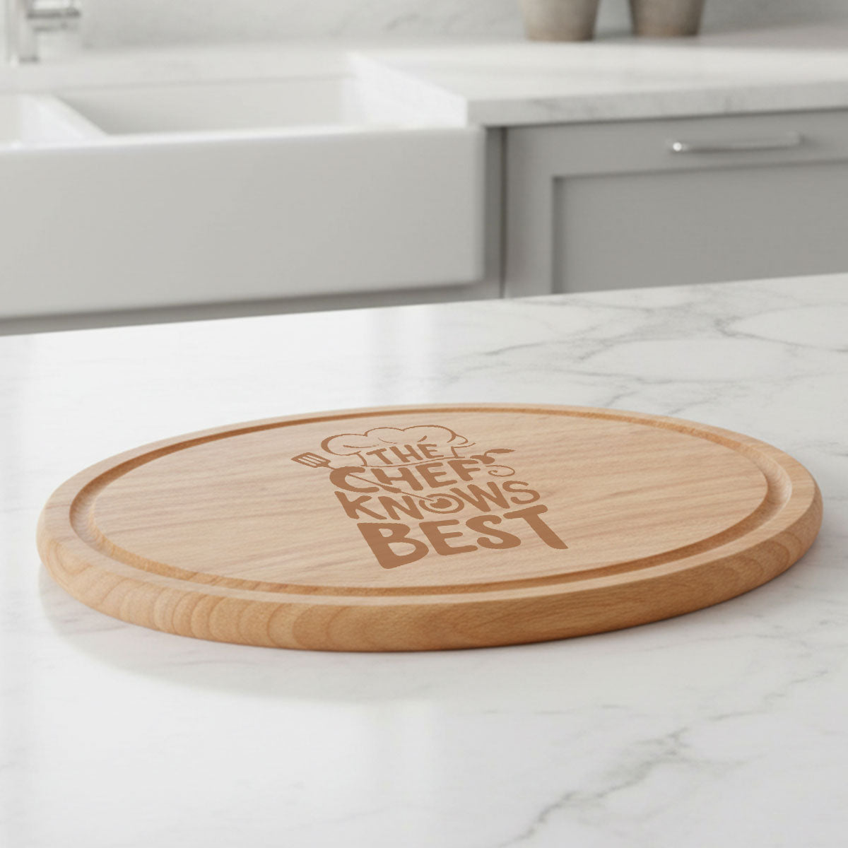 Circular Wooden Chopping Board 30cm