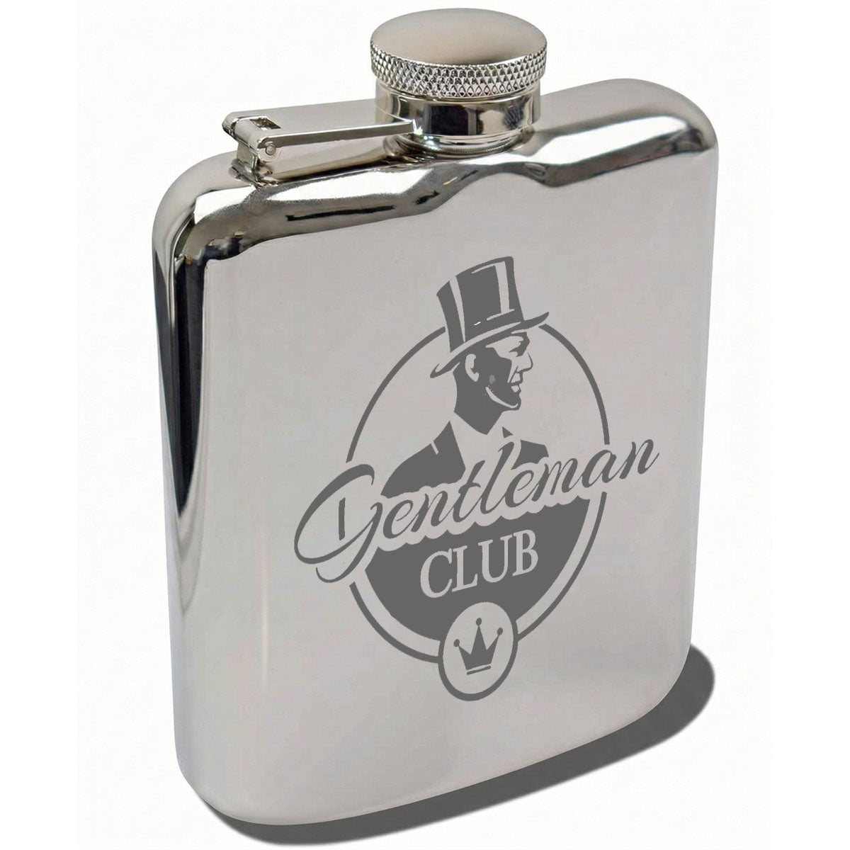 6oz Silver Hip Flask – Luxury Stainless Steel Gift