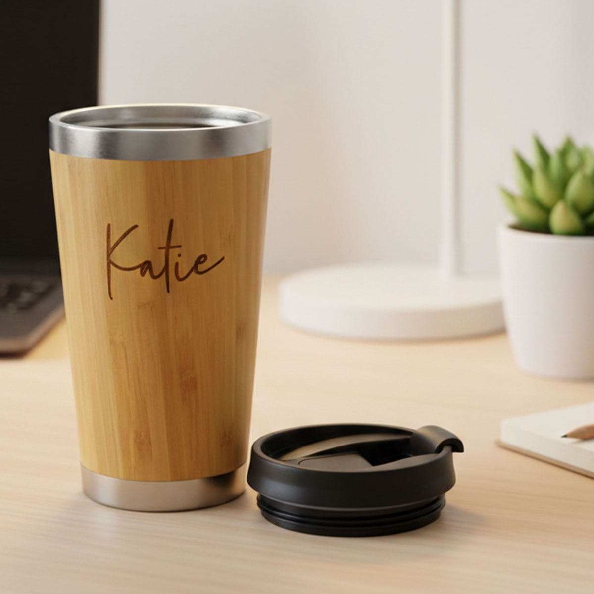 Thermal Bamboo Encased Travel Eco Mug