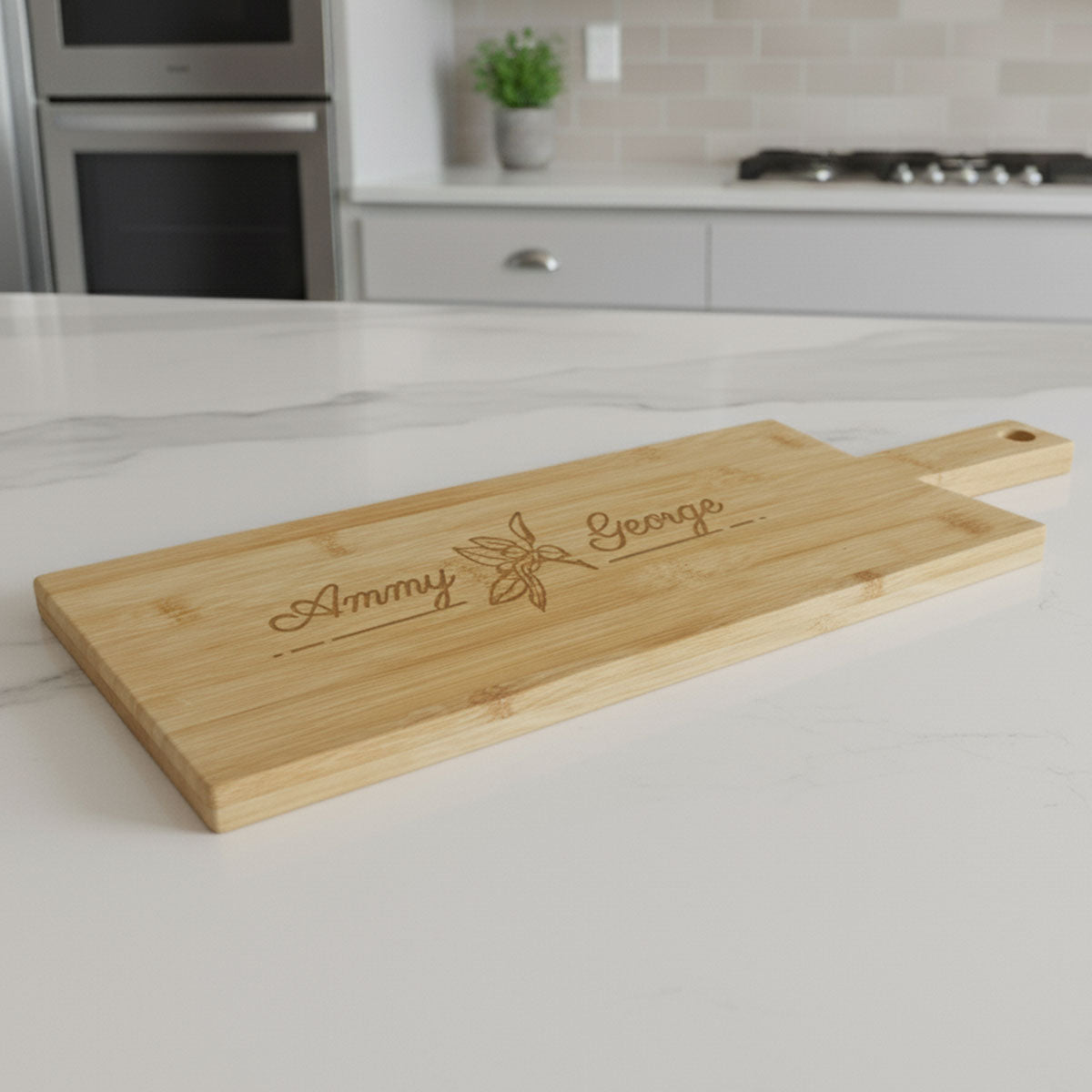 Large Oblong Bamboo Platter 16cm x 49cm