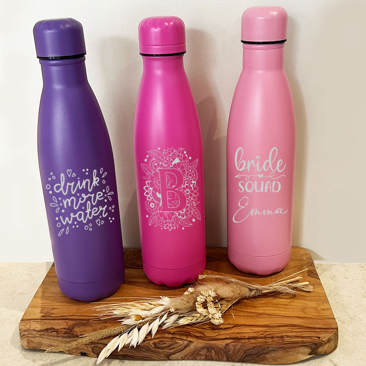 Personalised Stainless Steel Water Bottle Engraved Thermal Water Bottle | Stainless Steel Bottle