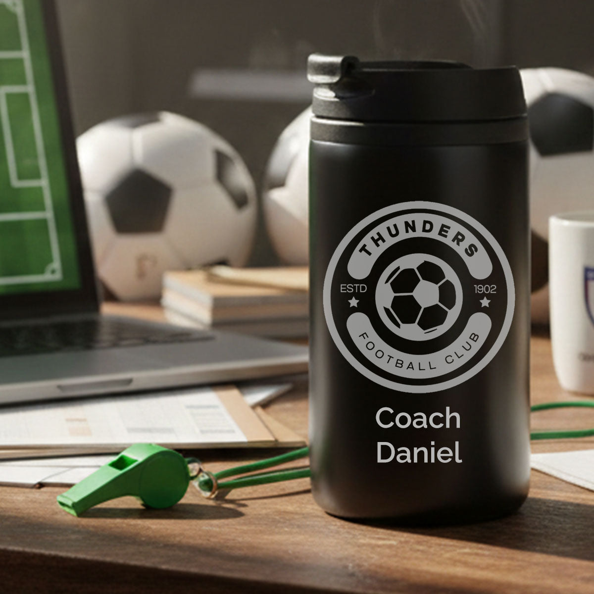 Personalised Thermal Flask | Thermos Cup | Engraved Customised ThermoCan 300 ml Thermo Cup