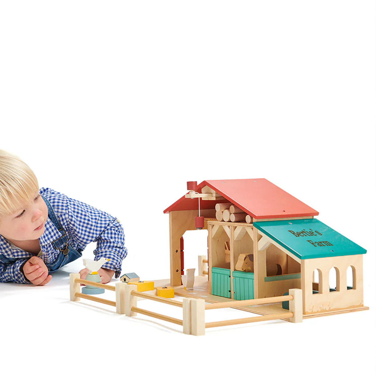 Tenderleaf Toys Personalised Wooden Farm