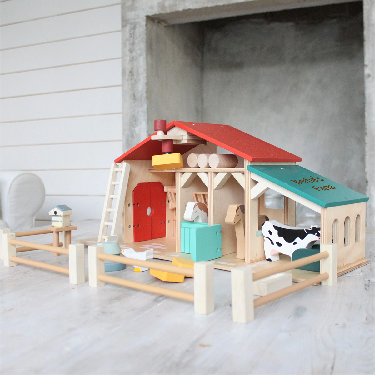 Tenderleaf Toys Personalised Wooden Farm