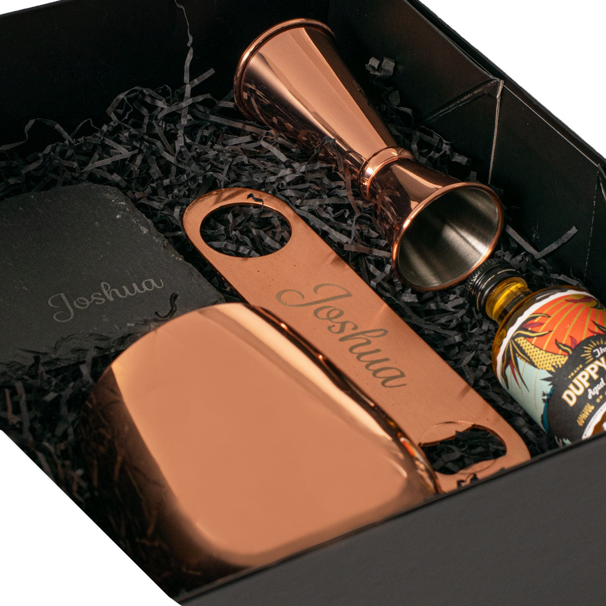 Personalised Copper Cocktail Gift Set with Alcohol  | The Engraved Gift Workshop