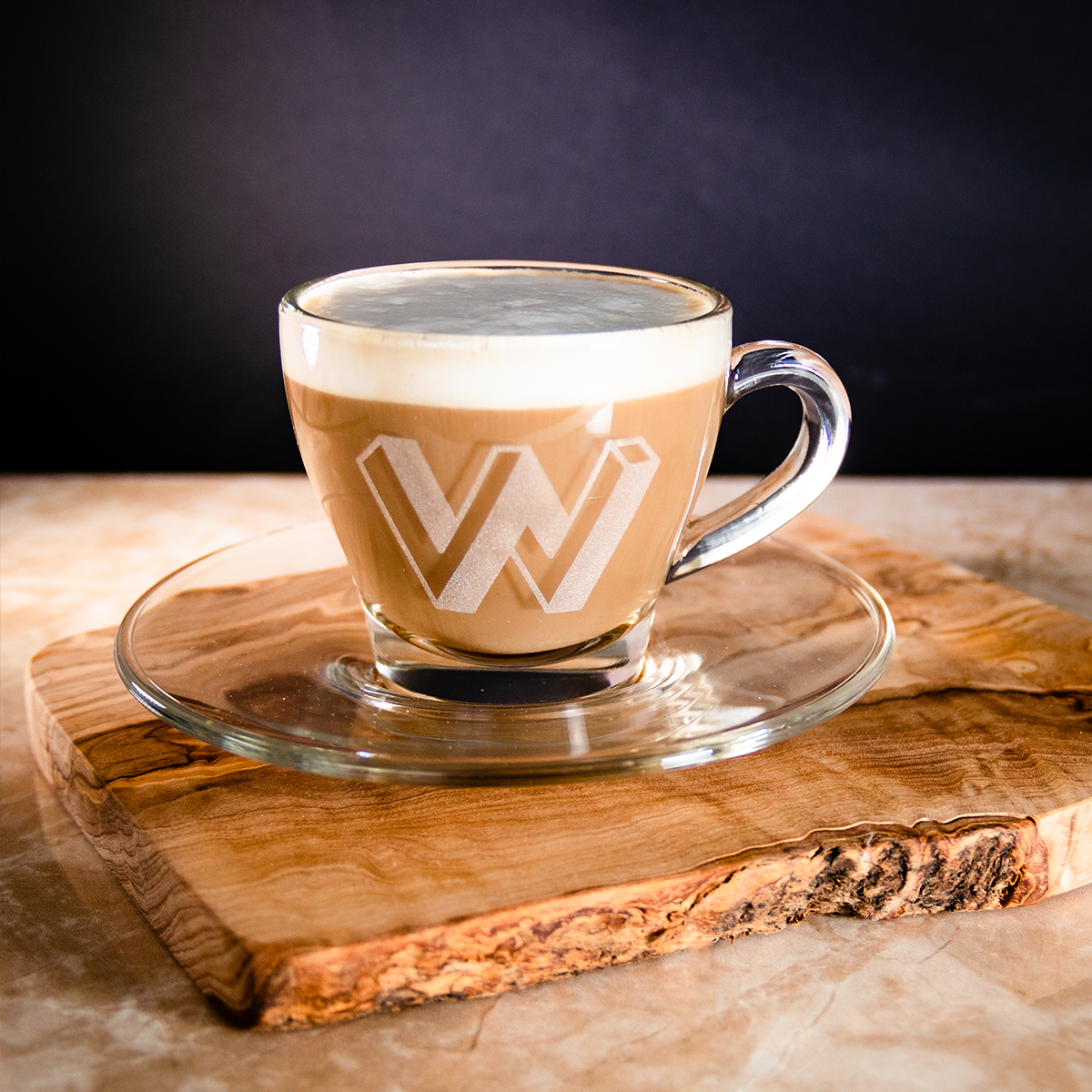 Glass on sale cappuccino cups