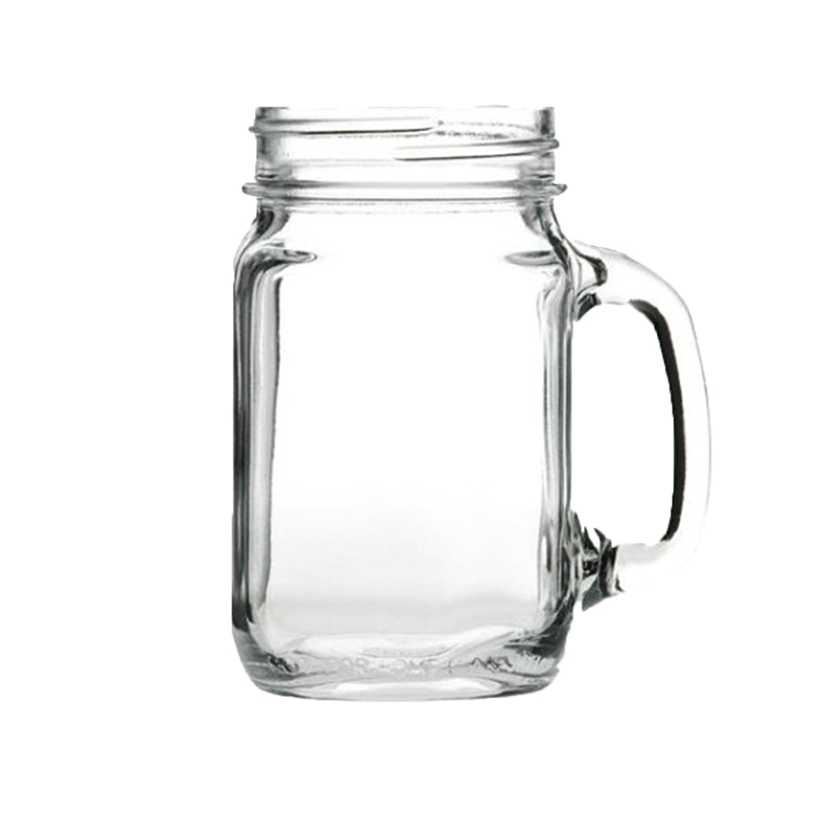Original Handled Drinking Jam Jar 46cl Glass